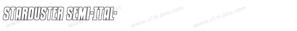 Starduster Semi-Ital字体转换